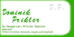 dominik prikler business card